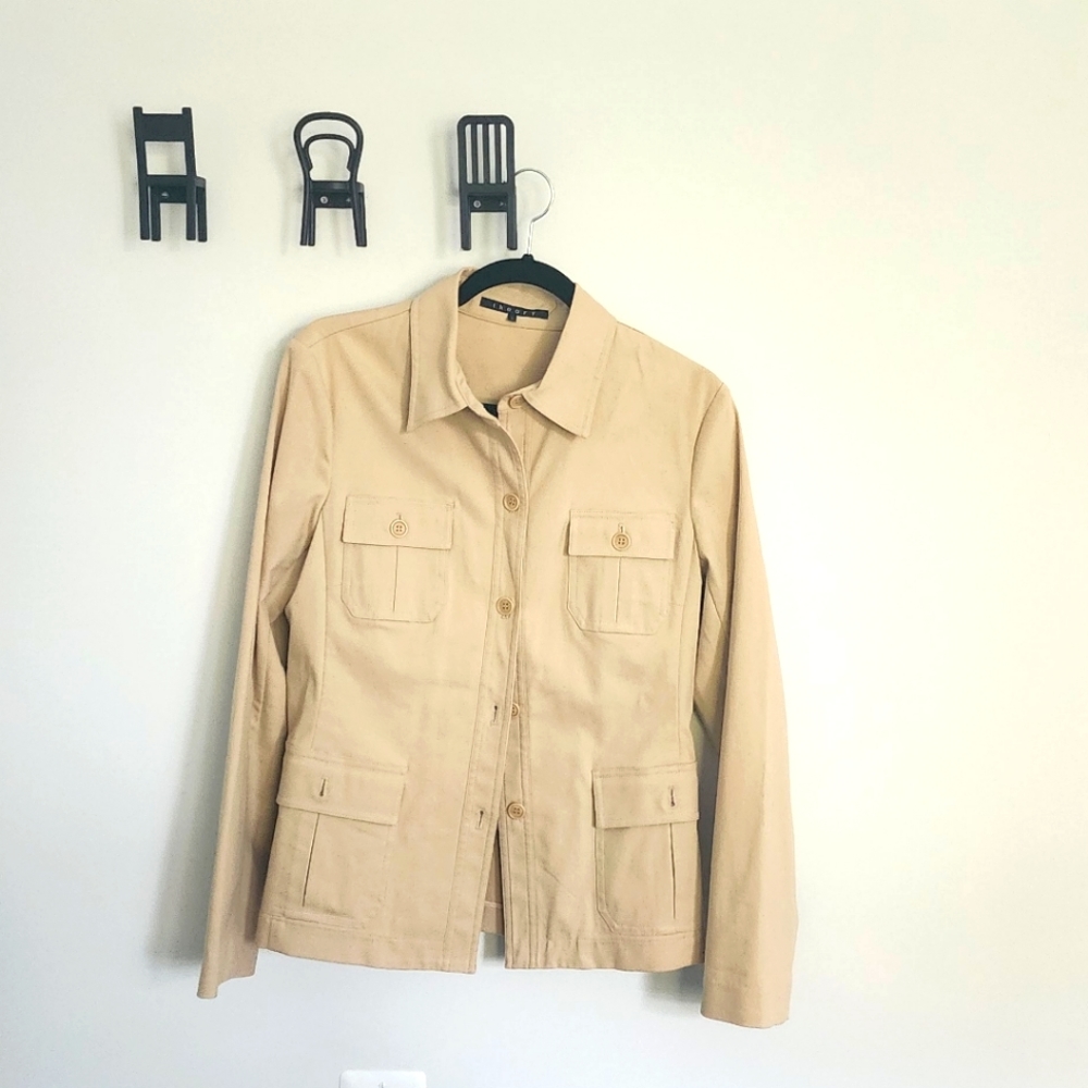 Theory Utility Safari Fatigue Jacket Woman's Large